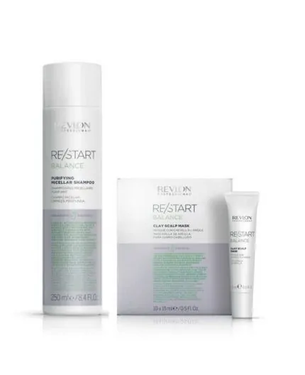 Revlon Restart kit Balance purifying- trattamento cute grassa Revlon Restart kit Balance purifying- trattamento cute grassa