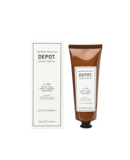 DEPOT NO. 207 WHITE CLAY SEBUM CONTROL TREATMENT125ml-argilla cute grassa DEPOT NO. 207 WHITE CLAY SEBUM CONTROL TREATMENT125ml-argilla cute grassa