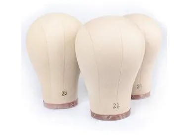 testa per parrucca in sughero canvas Block Head Mannequin Mainkin