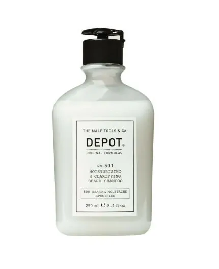 Depot No.501 Moisturizing & Clarifying Beard Shampoo 250ml - shampoo barba idratante purificante