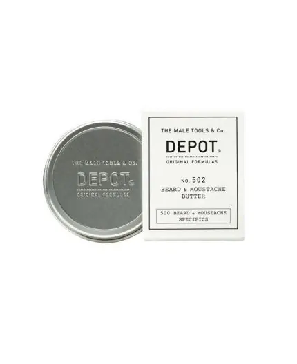 Depot No.502 Beard e Mustache Butter 30ml - burro nutriente e idratante per barba e baffi