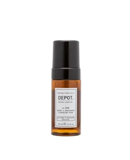 Depot No.508 Beard & Moustache Cleansing Foam 100ml - schiuma detergente barba e baffi Depot No.508 Beard & Moustache Cleansing Foam 100ml - schiuma detergente barba e baffi
