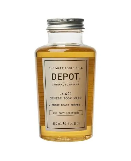 Depot No.601 Gentle Body Wash FRESH BLACK PEPPER 250ml bagno-doccia uomo fragranza pepe nero fresca e legnosa