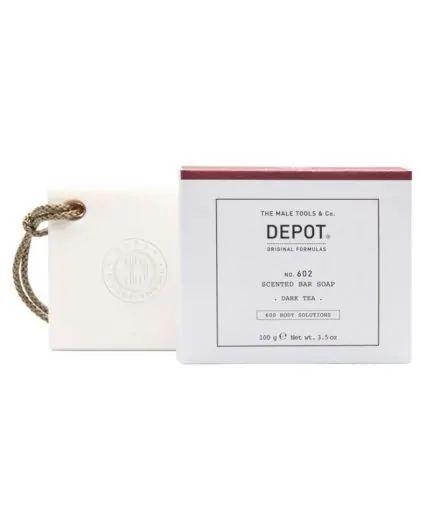 Depot No.602 Scented Bar Soap Dark Tea 100gr - sapone profumato uomo fragranza tè nero Depot No.602 Scented Bar Soap Dark Tea 100gr - sapone profumato uomo fragranza tè nero