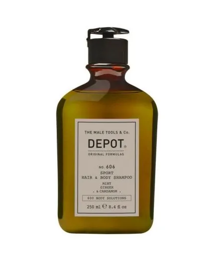 Depot No.606 Sport Hair & Body Shampoo 250ml shampoo/doccia uomo fragranza fresca e speziata