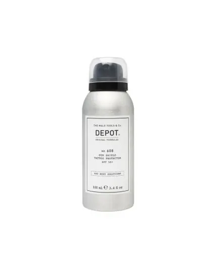 Depot No.608 Sun Shield Tattoo Protector SPF50+ 100ml - spray solare uomo protezione elevata tatuaggi
