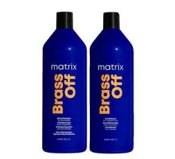 Matrix Kit Brass Off Shampoo 1000ml + Conditioner 1000ml