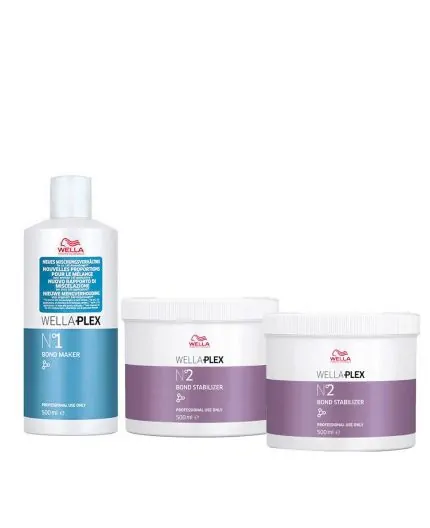 Wella Wellaplex Bond Maker N°1, 500ml + 2 Bond Stabilizer N°2, 500ml