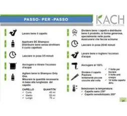 KACH HAIR ORGANIC SOLUTION 80ml+DC shampoo in omaggio 80ml