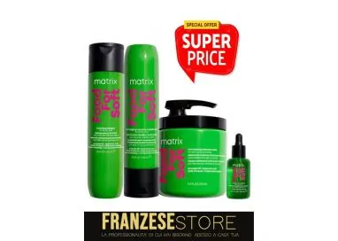 Matrix Food For Soft Shampoo 300ml Conditioner 300ml Mask 500ml Oil 50ml
