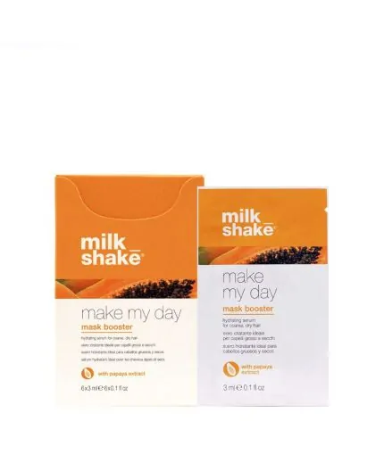 Milk Shake Make My Day Mask Booster Papaya 6x3ml - siero idratante illuminante