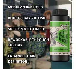 Dark Stag Styling Powder 20g | Polvere Volume Capelli Opaca