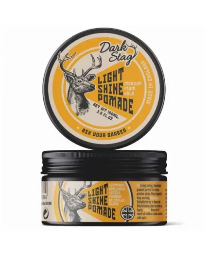 Dark Stag Light Shine Pomade 100ml Pomata Uomo Tenuta Media Lucida