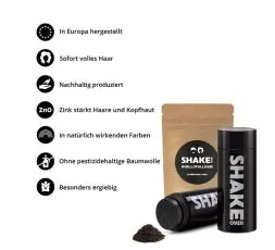 Shake Over Fibre Capillari Istantanee con Zinco – Effetto Capelli Più Folti Naturale