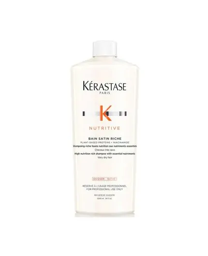 Kérastase Nutritive Bain Satin Riche 1000 ml Shampoo Nutriente per Capelli Molto Secchi Kérastase Nutritive Bain Satin Riche 1000 ml Shampoo Nutriente per Capelli Molto Secchi